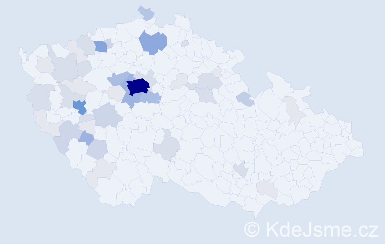 Příjmení: 'Vosková', počet výskytů 157 v celé ČR