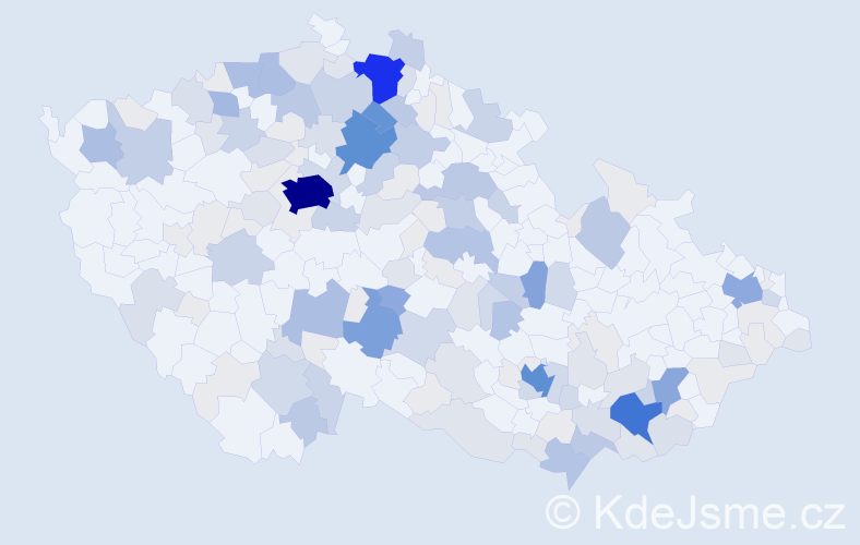 Příjmení: 'Maděrová', počet výskytů 602 v celé ČR