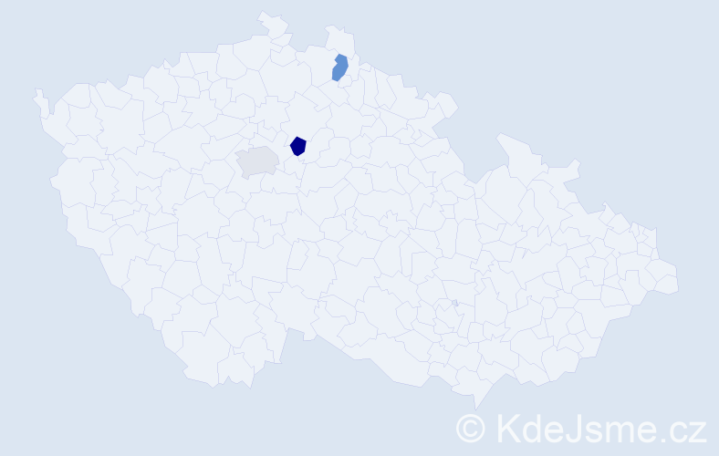 Příjmení: 'Kasumova', počet výskytů 3 v celé ČR