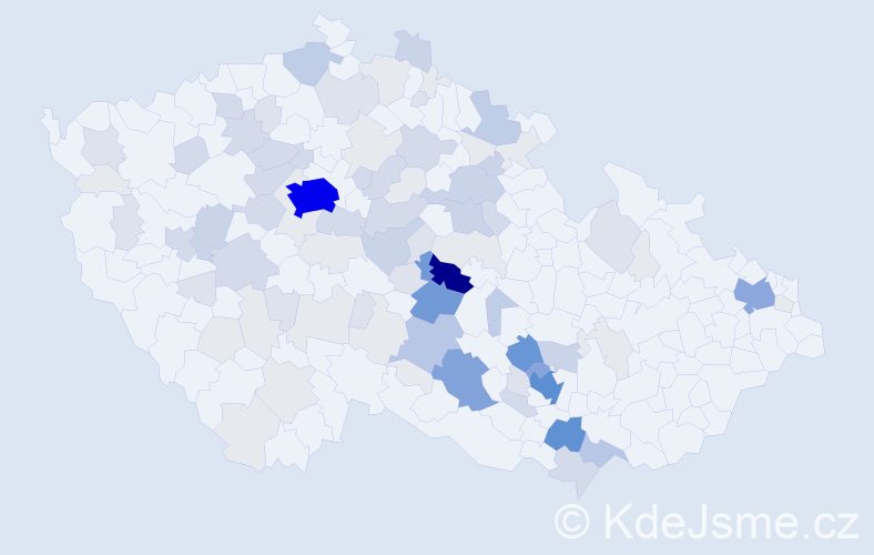 Příjmení: 'Pleskačová', počet výskytů 360 v celé ČR