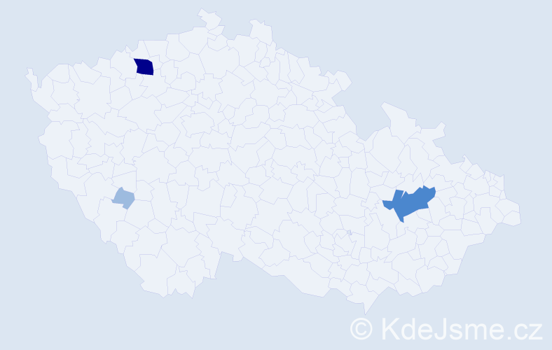 Příjmení: 'Mišurda', počet výskytů 7 v celé ČR