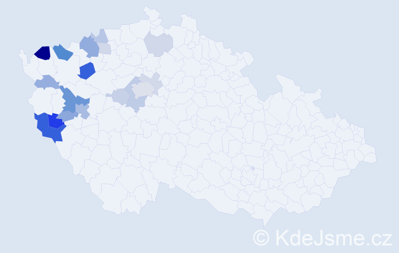 Příjmení: 'Hamatová', počet výskytů 41 v celé ČR