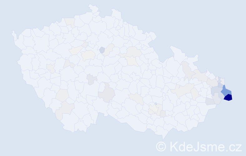 Příjmení: 'Čmielová', počet výskytů 226 v celé ČR