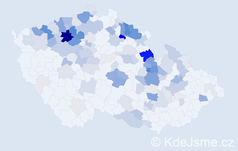 Příjmení: 'Grund', počet výskytů 462 v celé ČR