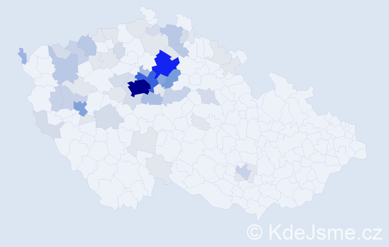 Příjmení: 'Cerha', počet výskytů 194 v celé ČR