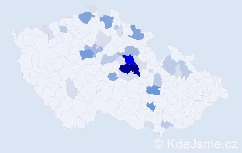 Příjmení: 'Burkoňová', počet výskytů 112 v celé ČR