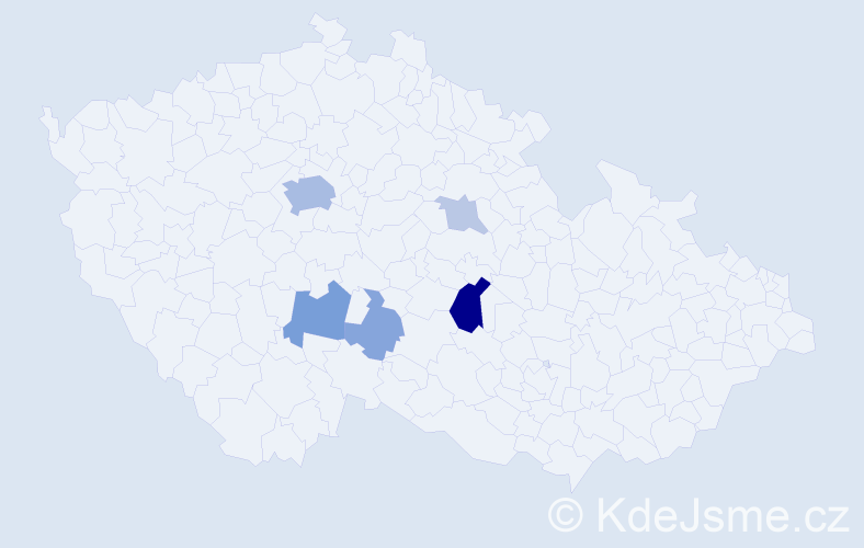 Příjmení: 'Entlicherová', počet výskytů 17 v celé ČR