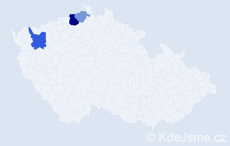 Příjmení: 'Fedorjáková', počet výskytů 7 v celé ČR