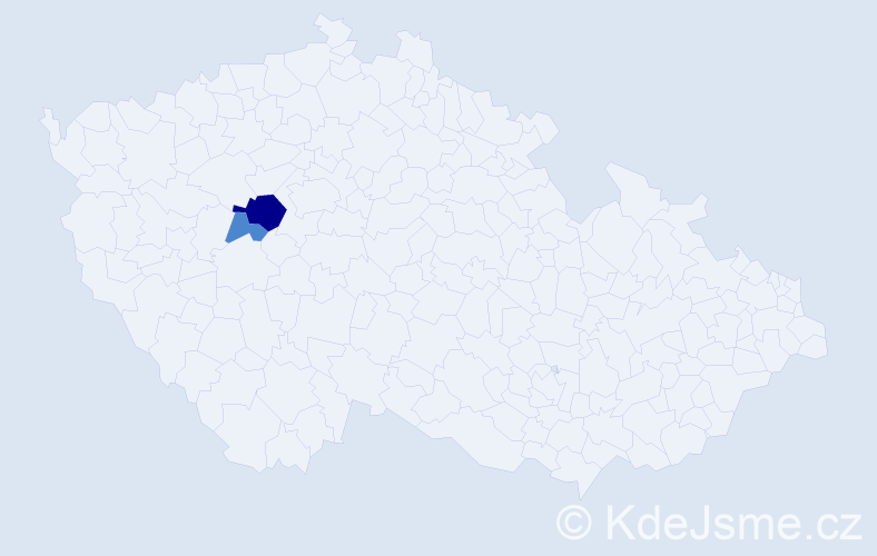 Příjmení: 'Kaflyk', počet výskytů 4 v celé ČR