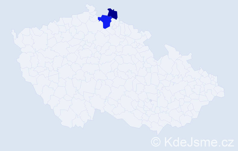 Příjmení: 'Gerbejová', počet výskytů 4 v celé ČR