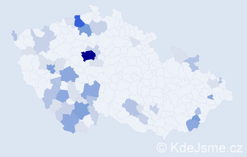 Příjmení: 'Drha', počet výskytů 147 v celé ČR