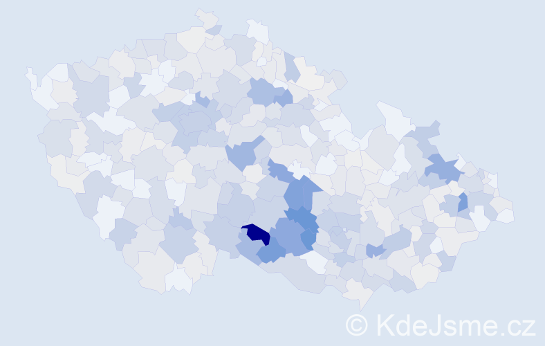 Příjmení: 'Chalupová', počet výskytů 2319 v celé ČR