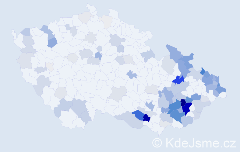 Příjmení: 'Adamík', počet výskytů 402 v celé ČR