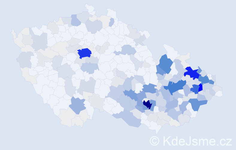 Příjmení: 'Jašek', počet výskytů 1138 v celé ČR