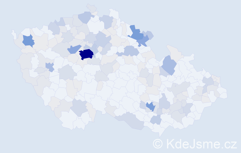 Příjmení: 'Winter', počet výskytů 478 v celé ČR