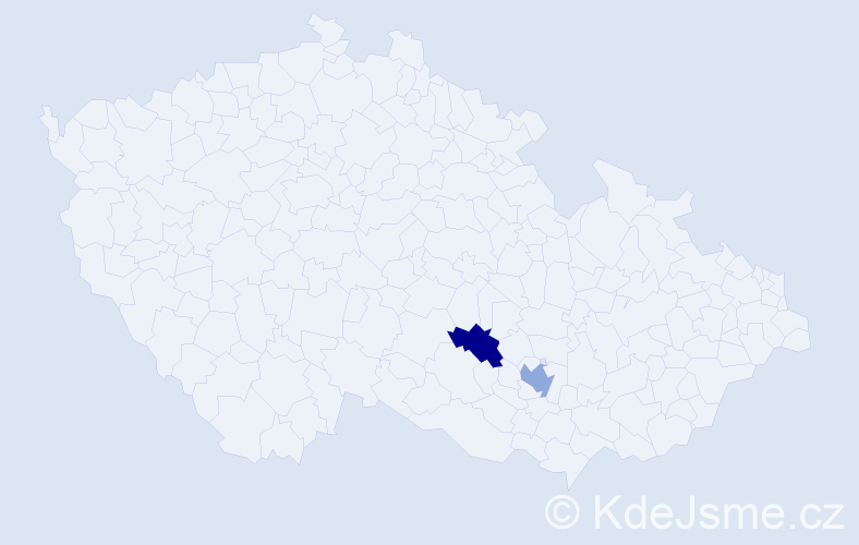 Příjmení: 'Bibisidis', počet výskytů 7 v celé ČR