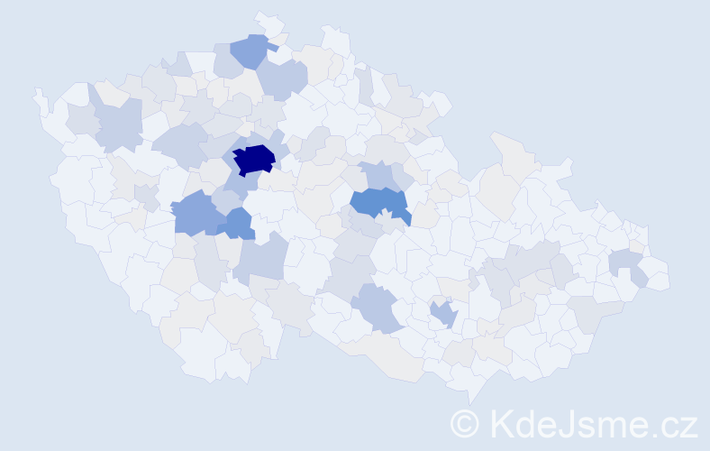 Příjmení: 'Spilka', počet výskytů 624 v celé ČR