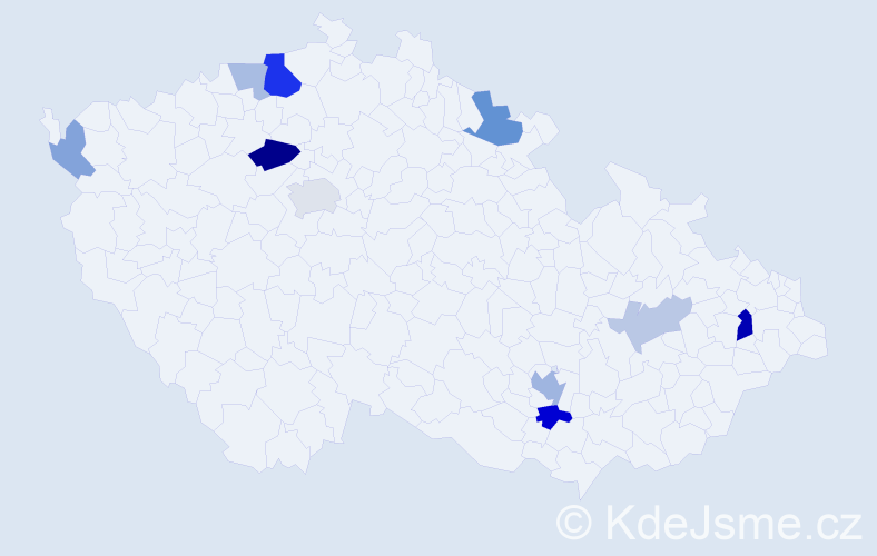 Příjmení: 'Matzková', počet výskytů 23 v celé ČR
