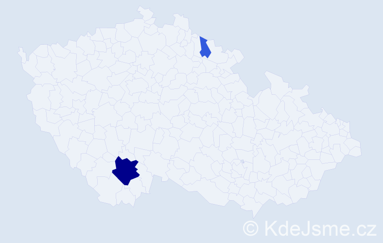 Příjmení: 'Drefko', počet výskytů 8 v celé ČR