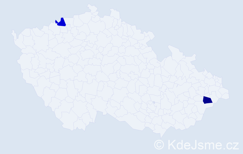 Příjmení: 'Cirgl', počet výskytů 2 v celé ČR