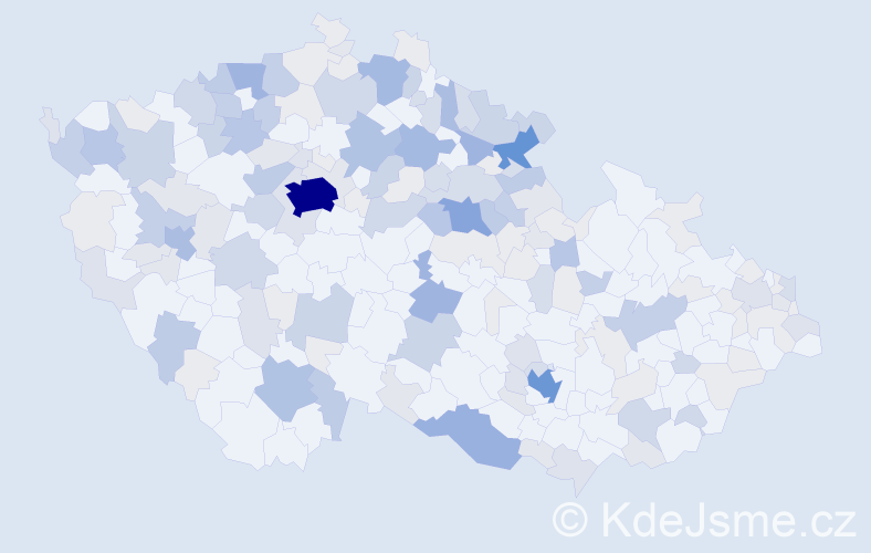 Příjmení: 'Pfeiferová', počet výskytů 629 v celé ČR