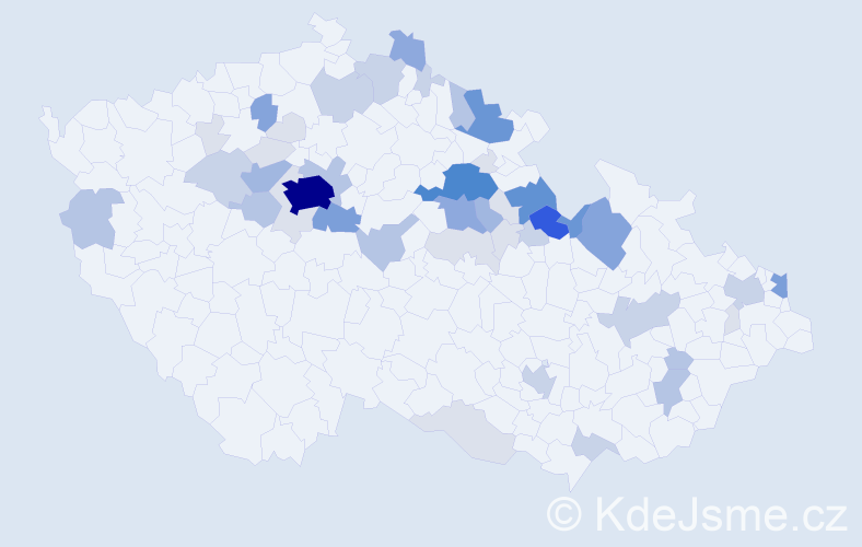 Příjmení: 'Michalička', počet výskytů 173 v celé ČR