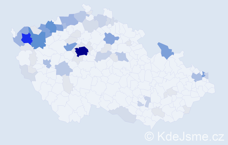 Příjmení: 'Beňák', počet výskytů 236 v celé ČR