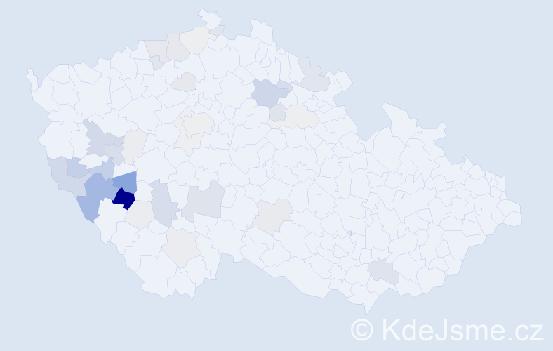 Příjmení: 'Vondryska', počet výskytů 103 v celé ČR