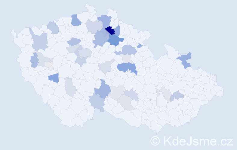 Příjmení: 'Charousková', počet výskytů 104 v celé ČR