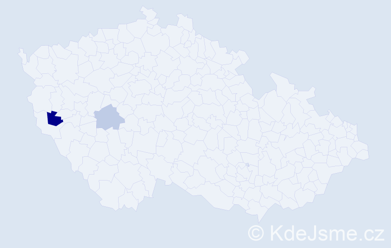 Příjmení: 'Makkay', počet výskytů 3 v celé ČR