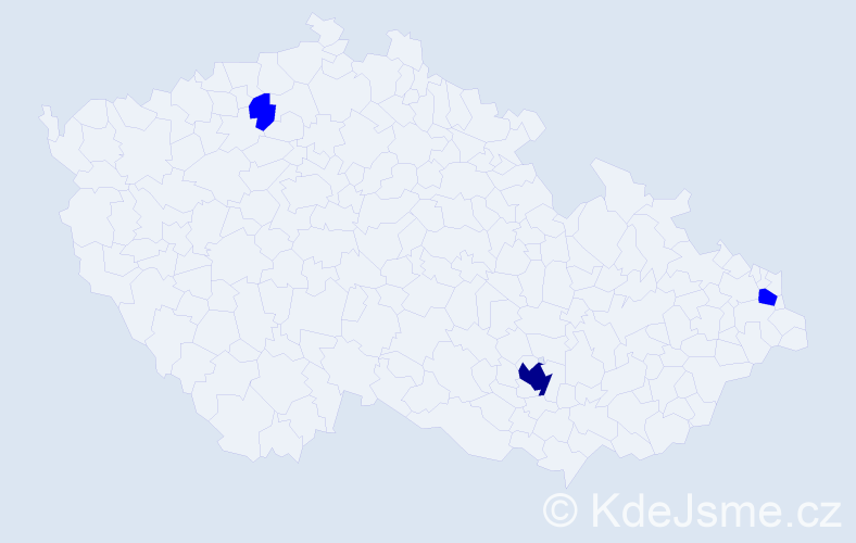 Příjmení: 'Bühnová', počet výskytů 4 v celé ČR