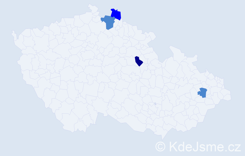 Příjmení: 'Madáková', počet výskytů 7 v celé ČR