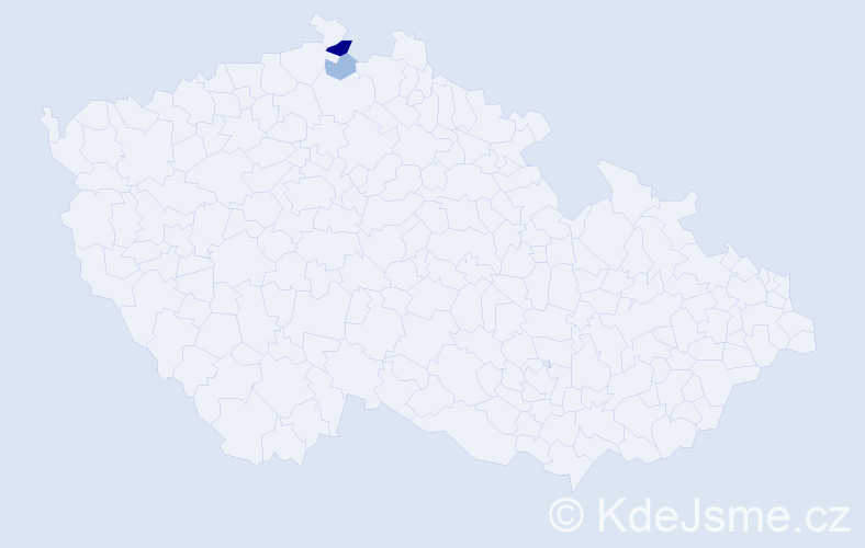 Příjmení: 'Solloch', počet výskytů 5 v celé ČR