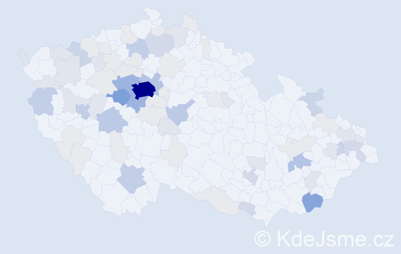Příjmení: 'Manda', počet výskytů 260 v celé ČR