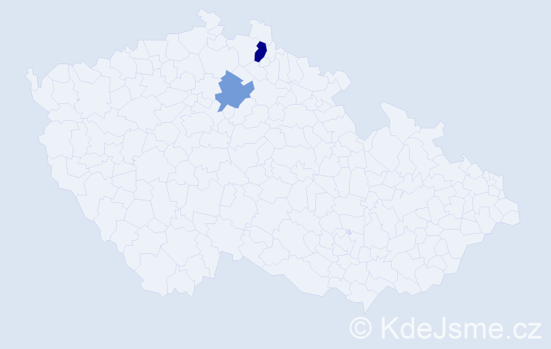 Příjmení: 'Hoberlandová', počet výskytů 3 v celé ČR