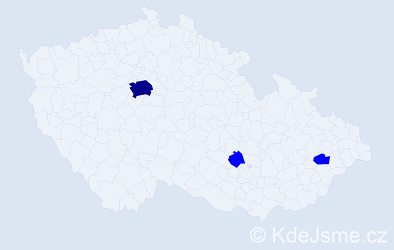 Příjmení: '"De Vita"', počet výskytů 4 v celé ČR