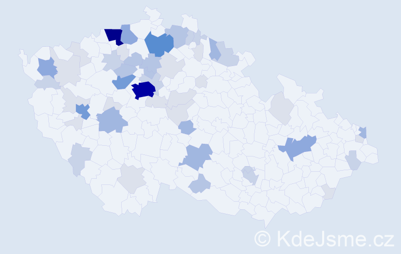 Příjmení: 'Port', počet výskytů 165 v celé ČR