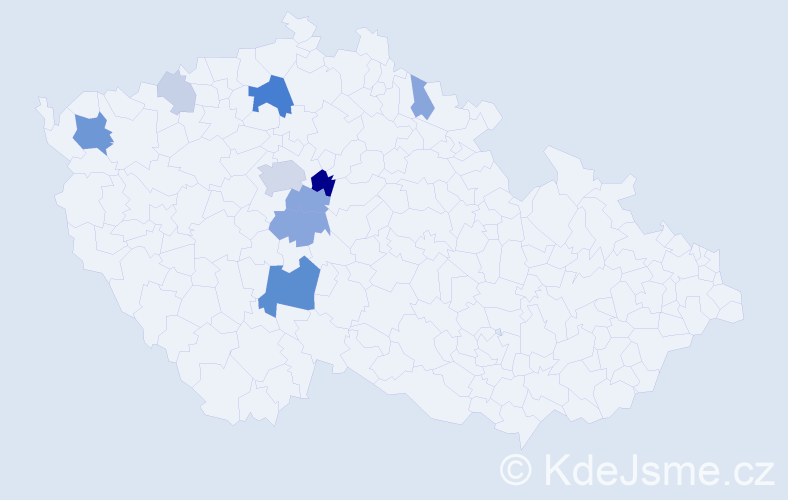 Příjmení: 'Kulvajt', počet výskytů 30 v celé ČR