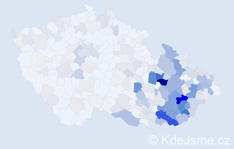 Příjmení: 'Sedlářová', počet výskytů 1327 v celé ČR