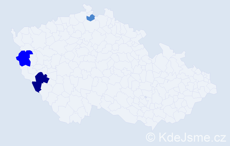 Příjmení: 'Latko', počet výskytů 6 v celé ČR