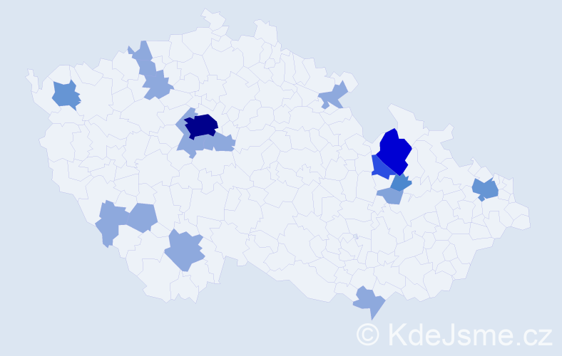 Příjmení: 'Dražná', počet výskytů 42 v celé ČR