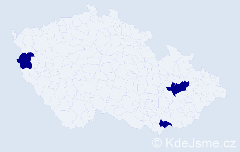 Příjmení: 'Matvijenko', počet výskytů 3 v celé ČR
