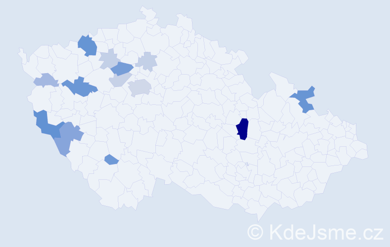 Příjmení: 'Sajler', počet výskytů 48 v celé ČR