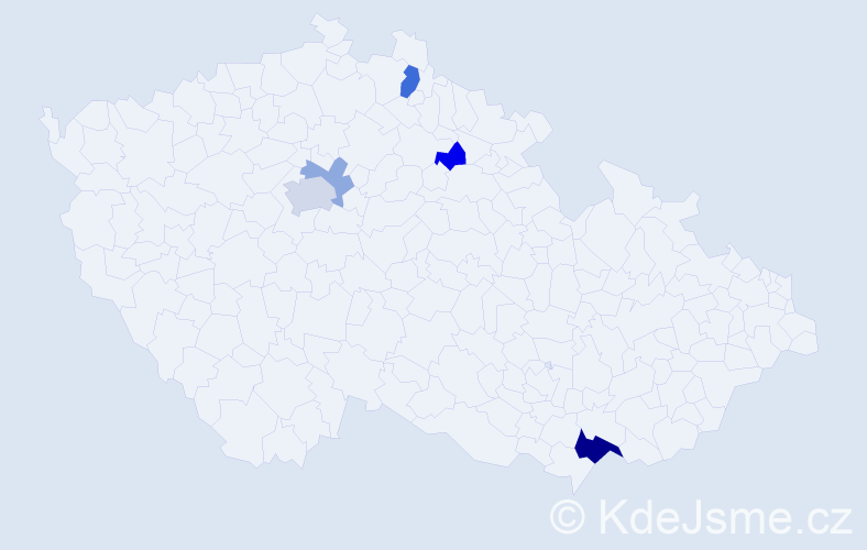 Příjmení: 'Baxter', počet výskytů 11 v celé ČR