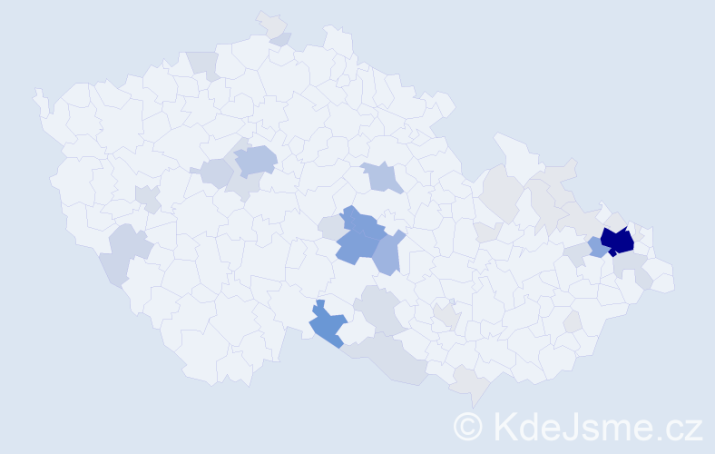 Příjmení: 'Neuvirt', počet výskytů 141 v celé ČR