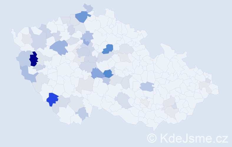 Příjmení: 'Wurm', počet výskytů 140 v celé ČR