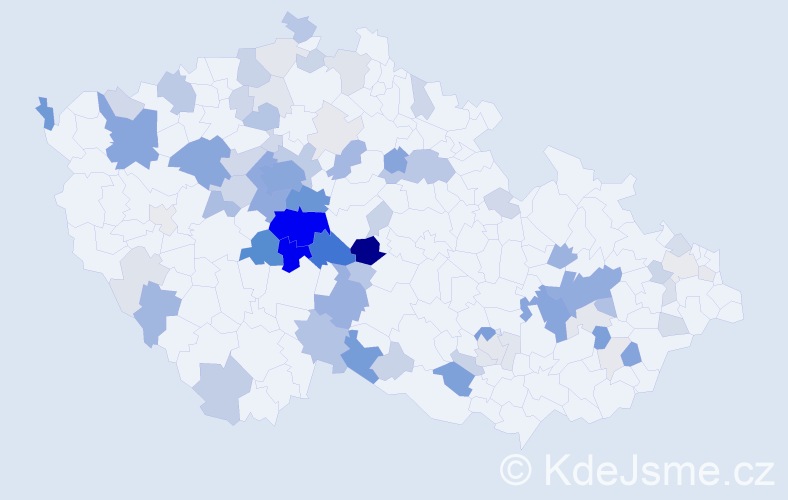Příjmení: 'Starostová', počet výskytů 271 v celé ČR