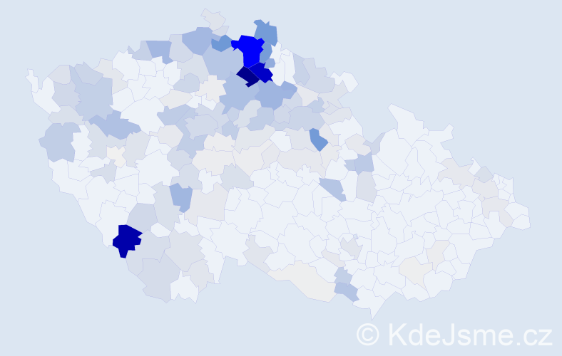 Příjmení: 'Košková', počet výskytů 762 v celé ČR