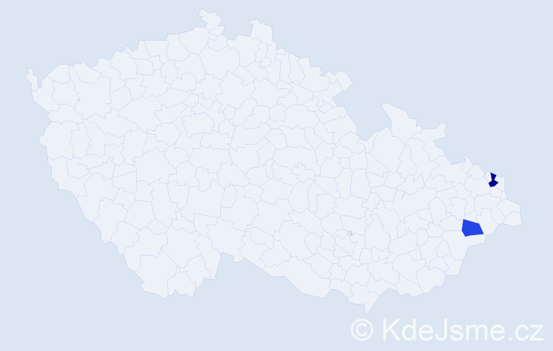 Příjmení: 'Renotierová', počet výskytů 3 v celé ČR