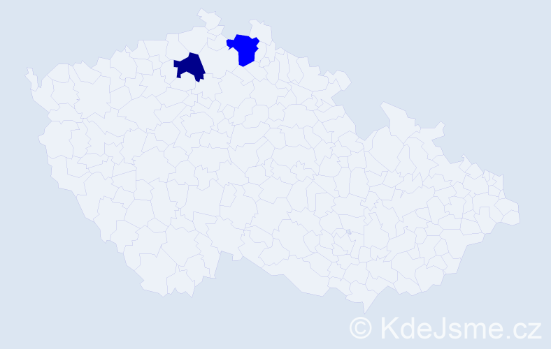 Příjmení: 'Krumovová', počet výskytů 3 v celé ČR